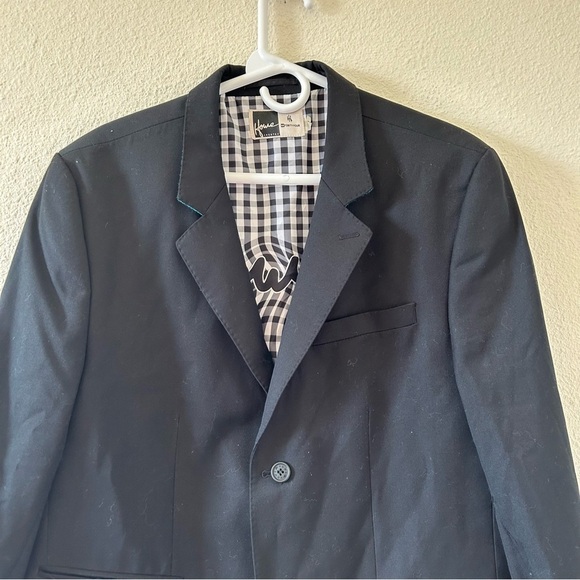 Howe Forty Four Men’s Blazer Fits L/XL Black Dressy Party Office Sophisticated - Picture 3 of 11